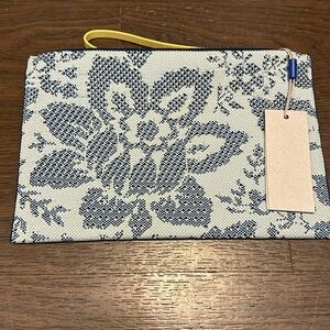 Rothy’s Clutch, Jardin Blue Print, New!